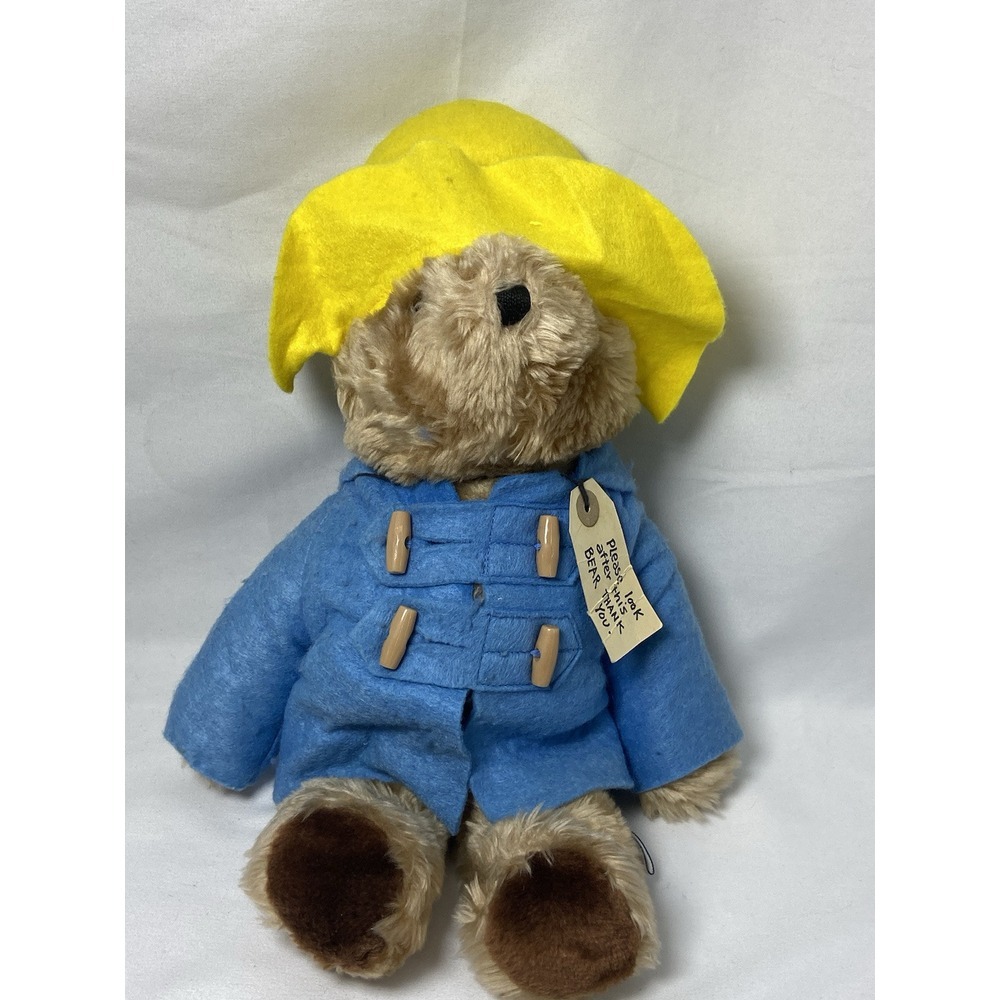 Vintage 1981 Eden Toys 14" Paddington Bear Peru to London Tag Plush‎ Stuffed